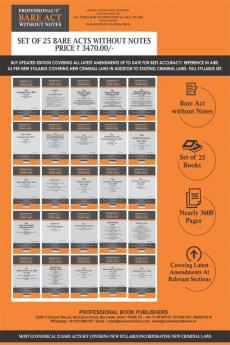 PROFESSIONAL'S AIBE Exam 25 Bare Acts Set without Notes as per New Syllabus Complete Set of 25 Books Combo as per Bar Council of India Guidelines covering Latest up to date amendments- covering New Criminal Laws & Full Syllabus Economy Edition