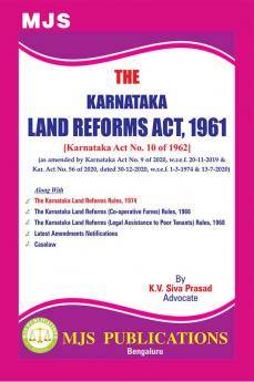 MJS's  The Karnataka Land Reforms Act 1961 [Karnataka Act No. 10 Of 1962](2024 Edition)