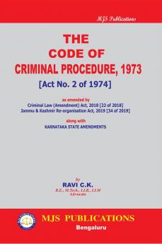 MJS's  The Code Of Criminal Procedure 1973 Along With Karnataka State Amendments(2024 Edition)