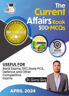 500+ MCQ's Current Affairs Book April 2024 By Dr. Gaurav Garg (English Edition)