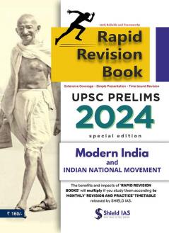 RAPID REVISION BOOK (MODERN INDIA- INDIAN NATIONAL MOVEMENT) UPSC Prelims 2024