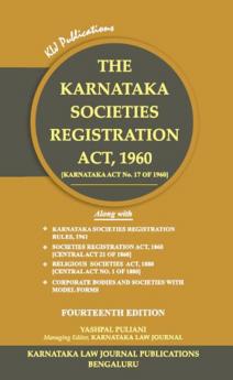 KLJ's THE KARNATAKA SOCIETIES REGISTRATION ACT 1960 (2024 Edition)