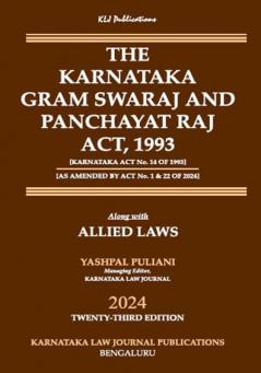 KLJ's The Karnataka Gram Swaraj and Panchayat Raj Act 1993 (2024 Edition)