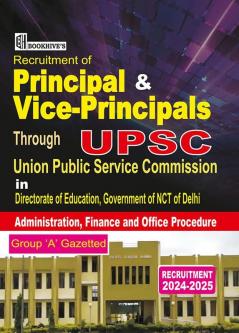 UPSC Principal/Vice Principal Recruitment 2024-2025 Administration