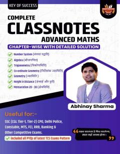 ADVANCED MATHS CLASSNOTES by ABHINAY SIR (HINDI MEDIUM)