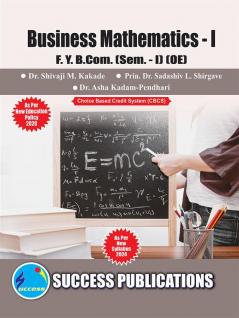 Business Mathematics - I(F.Y.B.COMSem.-I) SPPU-Text(English)