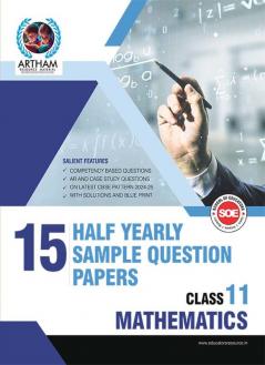 Class 11 Mathematics with Solutions Set of 15 Half Yearly Sample Papers