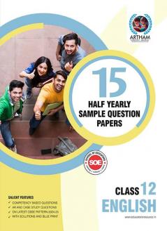 English with Solutions Set of 15 Half Yearly Sample Papers for Class 12