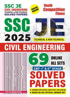 2024-25 SSC JE CBT I & II Civil Engineering Solved Papers 1048 1495 E.