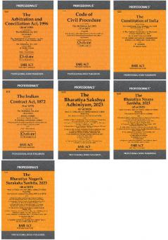 Integrated Legal Reference 2024: BNS BSA Arbitration BNSS Contracts and CPC (Set of 7 Books)