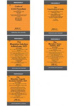 Unified Legal Reforms Reference 2024: BNS BSA Constitution BNSS CPC & Key Updates (Set of 5 Books)