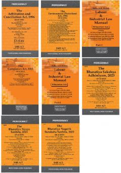 Ultimate Legal Reforms and Acts Compendium 2024: BNS BSA Arbitration BNSS Companies and Labour Laws(Set of 8 Books)