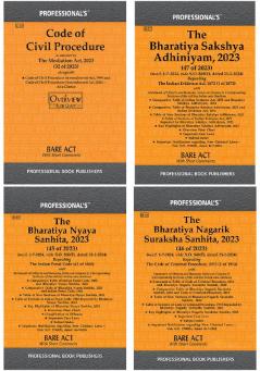 Integrated Legal Acts and Reforms Guide 2024: BSA BNS CPC and Bharatiya Nagarik Suraksha Sanhita (Set of 4 Books)