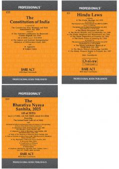 Complete Acts and Amendments Manual 2024: Hindu Marriage Act BNS and Constitution (3 Books Set)