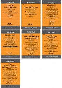 Ultimate Legal Reference Manual 2024: BSA Muslim LawsBNSS Hindu Laws BNS Constitution & CPC (Set of 7 Books)