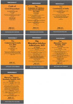 Comprehensive Legal Reforms Manual 2024: POCSO BSA Commercial Courts BNS Constitution CPC BNSS (Set of 7 Books)