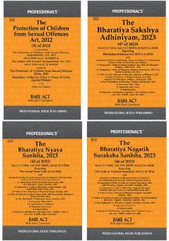 Holistic Legal Reference Manual 2024: POCSO BSA BNS and Bharatiya Nagarik Suraksha Sanhita(Set of 4 Books)