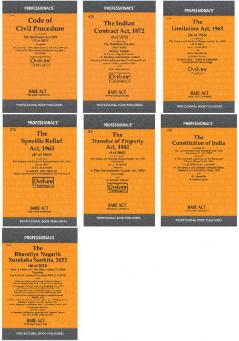 All-Inclusive Legal Reference 2024: BNSSLimitation Act Specific Relief Indian Contract Act Transfer of Property Act Constitution CPC BNNS (Set of 7 Books)