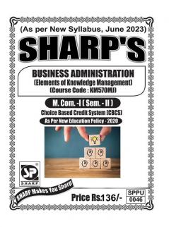 Elements of Knowledge ManagementFirst Year M.ComSem-II-English