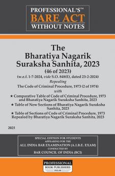 The Bharatiya Nagarik Suraksha Sanhita 2023 (46 of 2023) Repealing The Code of Criminal Procedure 1973 (2 of 1974)