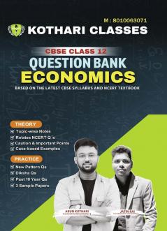 Educart CBSE Question Bank Class 12 Economics 2024-25 (As per latest CBSE Syllabus 23 Mar 2024)