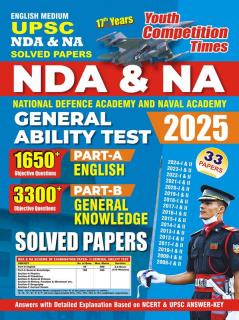 2024-25 UPSC NDA/NA English and General Knowledge Solved Papers 848 1495 E.