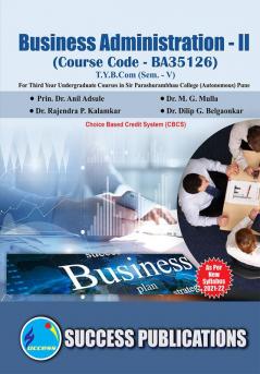 Business Administration - II(T.Y.B.ComS.P. CollegeSem.-V)