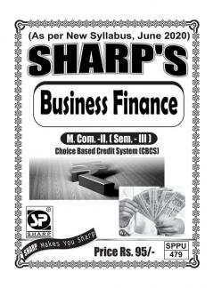 Notes On-Business Finance M.Com. - II Sem. - III -English
