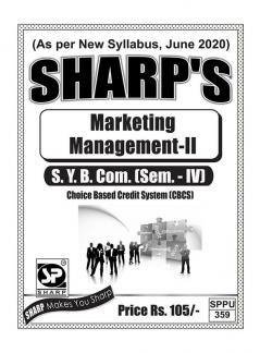 Notes On-Marketing Management - II(S.Y.B.Com.) (Sem. - IV)
