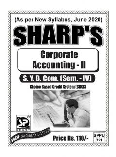Notes On-Corporate Accounting - II(S.Y.B.Com.) (Sem. - IV)