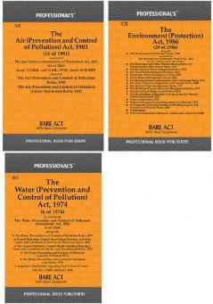 Environment Laws essential kit of Environment Act Air Prevention Act and Water (Prevention and Control of Pollution) Act