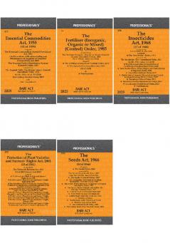 Laws on Insecticides Fertiliser (Control) Order & Seeds Essential Commodities Act 1955 combo