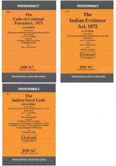 Criminal Major Acts Combo- CrPC IPC Evidence