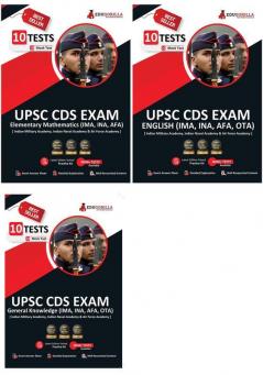 UPSC CDS Exam Preparation Books For IMA INA AFA OTA | 30 Mock Tests (3600+ Solved Questions) | General English General Knowledge & Elementary Mathematics