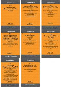 Important Women Laws in India in a combo of 8 Bare Acts