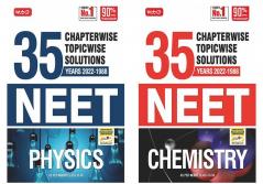 MTG 35 Years NEET Previous Year Solved Question Papers with NEET Chapterwise Topicwise Solutions - NEET 2023 Preparation Books Set of 2 Books NTA Neet 35 Years Questions Physics Chemistry