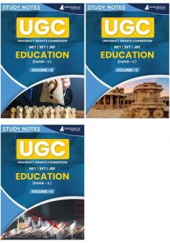 UGC NET Paper II Education Study Notes Combo (Set of 3 Books) | Complete Preparation Kit with Topic-wise Notes and Solved MCQs