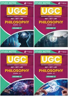 UGC NET Paper II Philosophy Study Notes Combo (Set of 4 Books) | Complete Preparation Kit with Topic-wise Notes and Solved MCQs