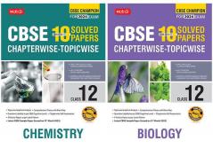 MTG CBSE 10 Years Chapterwise Topicwise Solved Papers & Question Bank Class 12 Chemistry Biology (Set Of 2 Books) - CBSE Champion For 2024 Exam (Paperback MTG Editorial Board)