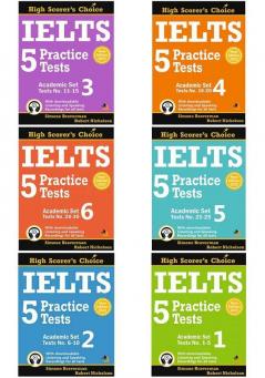 IELTS 5 Practice Tests Academic Set 1 to 6