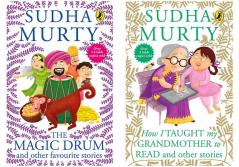 Magic Drum and Other Favourite Stories & How I Taught My Grandmother to Read: And Other Stories by Sudha Murty (SET OF 2 BOOKS)