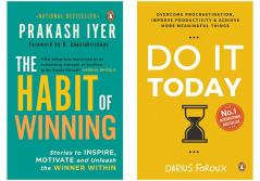 Habit of Winning: Stories to Inspire Motivate and Unleash the Winner Within & Habit of Winning by Foroux Darius (SET OF 2 BOOKS)
