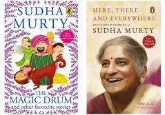 Magic Drum and Other Favourite Stories The by  Sudha Murty & Here There and Everywhere (SET OF 2 BOOKS)