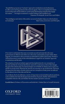 Prelude to Political Economy ' a Study of the Social and Political Foundations of Economics '