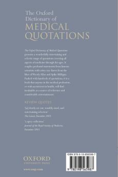 Oxford Dictionary of Medical Quotations
