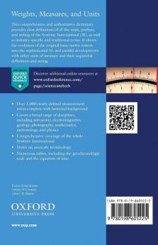 Dictionary of Weights Measures and Units