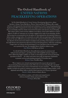 The Oxford Handbook of United Nations Peacekeeping Operations