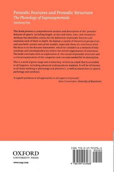 Prosodic Features and Prosodic Structure
