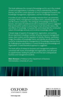 Knowledge Work and Knowledge-Intensive Firms