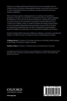 Beyond Continuity Institutional Change in Advanced Political Economies (Paperback)